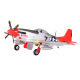 Avion Mustang P51 rouge PNP Kit 1.70m - FMS