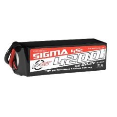 Batteries LiPo Sigma 45C de 2 à 4S Batteries LiPo Sigma 45C de 2 à 4S
