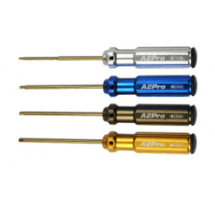 Set de 4 tournevis BTR 1,5 / 2 / 2,5 / 3mm - A2Pro Set de 4 tournevis BTR 1,5 / 2 / 2,5 / 3mm - A2Pro