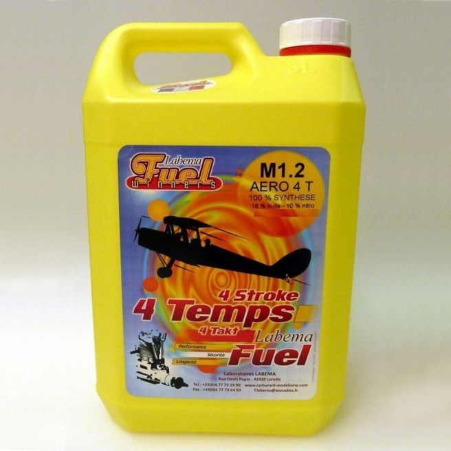 Carburant LABEMA M1.2 AERO 4T 10% Nitro -  5 Litres