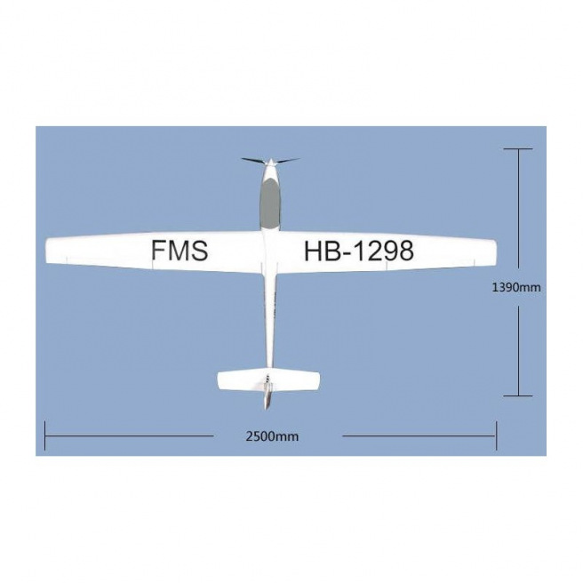 Planeur ASW-17 PNP 2500mm - FMS Planeur ASW-17 PNP 2500mm - FMS
