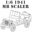 Jeep Willys 1941 1/6 MB Scaler ARTF kit de RocHobby