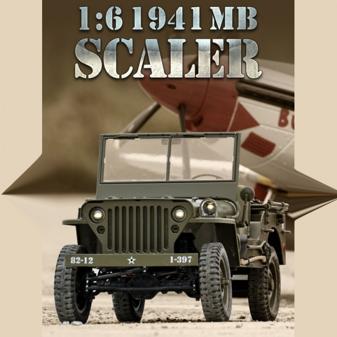 Jeep Willis 1941 1/6 MB Scaler ARTF kit