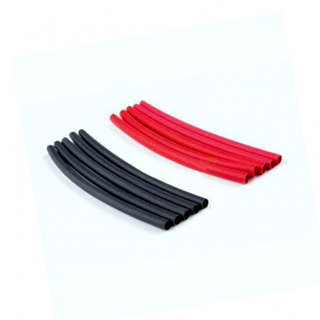 Gaine thermo rétractable Rouge & Noire - 2.4, 3.2,4.7, 6.4 et 9.5mm