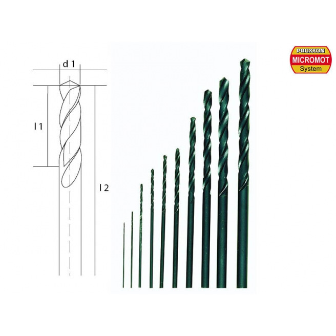 Jeu de forêts HSS en boîte de rangement - PROXXON