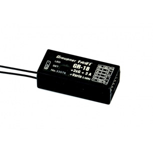 Récepteur Graupner 9 voies GR-18+3xG+3A+Vario HoTT 2.4Ghz