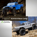 Rock Crawler SCX10 III Base Camp 4WD Brushed 1/10 RTR Axial - Bleu, gris