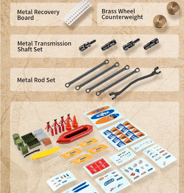 Nombreuses pièces options
